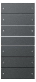 GIRA 218628 Wippenset 6fach (3+3) System 55 Anthrazit (lackiert)