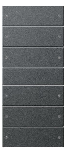 GIRA 218628 Wippenset 6fach (3+3) System 55 Anthrazit (lackiert)