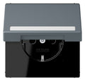 Jung LC1520BFNAKL251 SCHUKO-Steckd.KI m. Klappdeckel m.S
