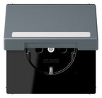 Jung LC1520BFNAKL251 SCHUKO-Steckd.KI m. Klappdeckel m.S