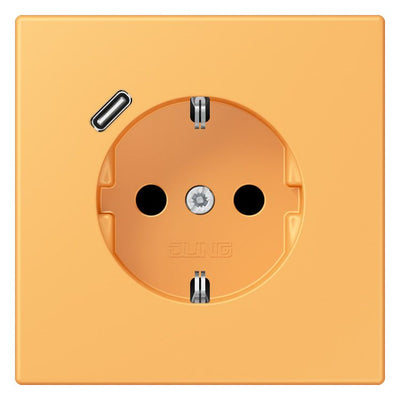Jung LC1520-18C254 SCHUKO-Steckd.m.USB Typ C LC4320L