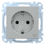 Mert MEG 2352-0460 SCHUKO-Steckdose+Kz Waschmaschine BRS StK aluminium System M