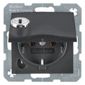 Berker 47631606 SCHUKO Steckdose m.Steckklemme Klappd.Schloss