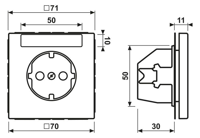 Jung LS1520INART SCHUKO® Steckdose NA
