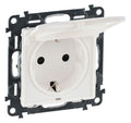 Legrand 753117 Schuko Steckdose Klappd. m.erh.Ber.schutz Valena Life ultraweiß
