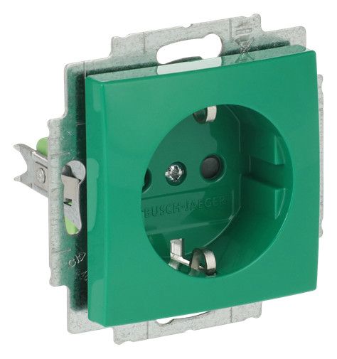 BJ 20 EUCB-13-914 SCHUKO Steckdose Bs grün Busch-balance SI