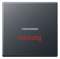 Jung A590BFHANM Wippe HeizungNotschalter m.Lichtleiter bruchs. Serie A anthrazit