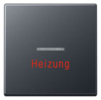Jung A590BFHANM Wippe HeizungNotschalter m.Lichtleiter bruchs. Serie A anthrazit