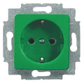 BJ 20 EUCQ-13-212-101 SCHUKO Steckdosen-Einsatz gn RAL6032