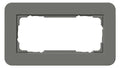 GIRA 1002413 Abdeckrahmen 2f o.Mittelst. E3 Dunkelgrau/Reinweiß gl. Soft-Touch