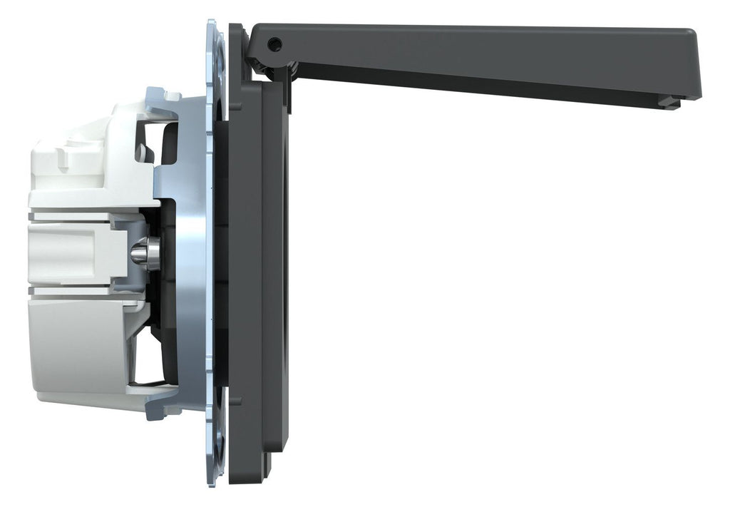 Mert MEG 2314-6034 SCHUKO-Steckdose m.Klappdeckel IP44 BRS StK Anthrazit