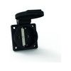 Bals 71101 Schuko-Anbausteckdose gerade QC 16A 3p IP54 schwarz ortsfest