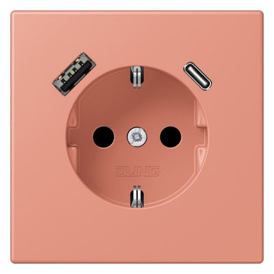 Jung LC1520-15CA233 SCHUKO-Steckd.m.USB Typ AC LC32111