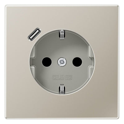 Jung ES1520-18C SCHUKO-Steckdose m.USB Typ C