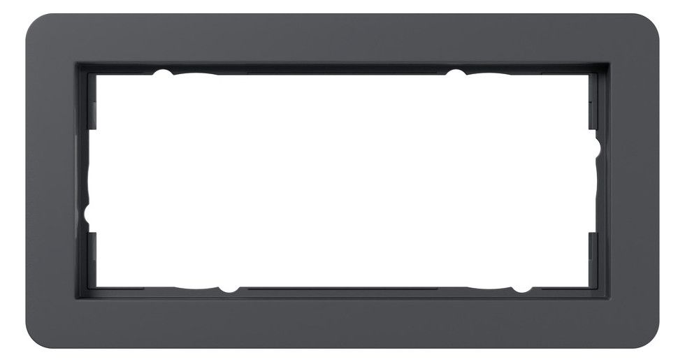 GIRA 1002152 Abdeckrahmen 2f o.M.Gira E1 Anthrazit