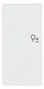 BJ 6234-21-884 Wippe/L 2f Dimmer matt studioweiß Busch-free@home future linear