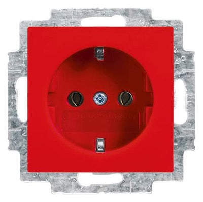 BJ 20 EUC-917 SCHUKO Steckdosen-Einsatz rot Busch-balance SI