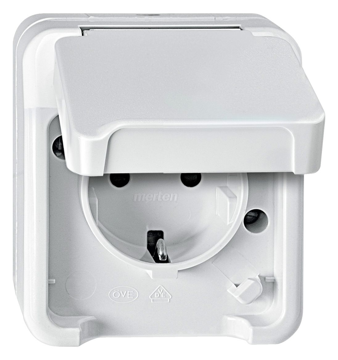 Mert MEG 2400-8019 SCHUKO-Steckdose polarweiß m.BRS AQUASTAR