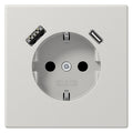 Jung LS1520-15CALG SCHUKOsteckdose m.USB Typ AC