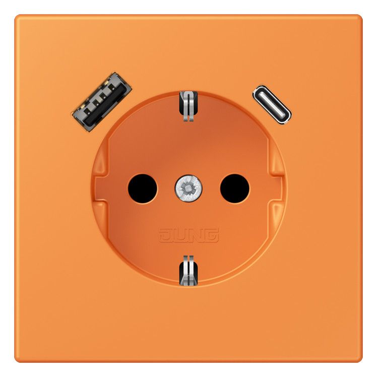 Jung LC1520-15CA225 SCHUKO-Steckd.m.USB Typ AC LC32081