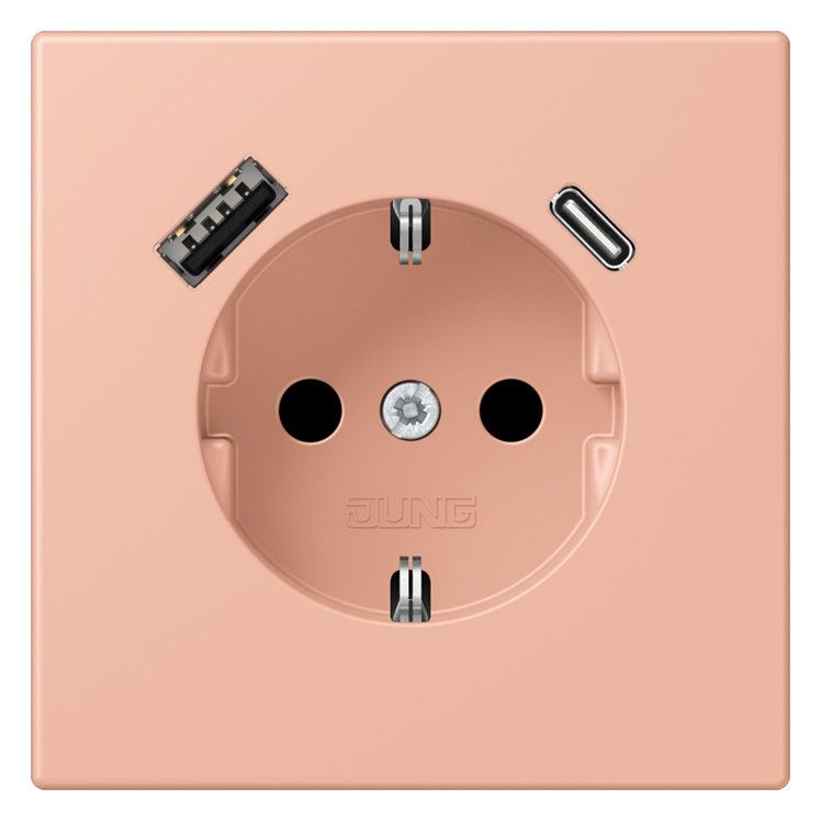 Jung LC1520-15CA231 SCHUKO-Steckd.m.USB Typ AC LC32102