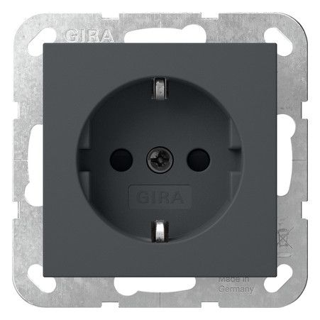 GIRA 418328 SCHUKO-Steckdose m.Shutter SRK System 55 Anthrazit