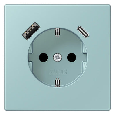 Jung LC1520-15CA214 SCHUKO-Steckd.m.USB Typ AC LC32033