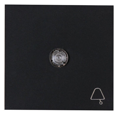 Kopp 490457009 HK07 Flächenwippe m.Linse u.Symbol "Glocke" schwarz matt