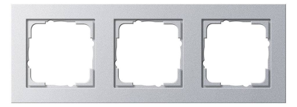 GIRA 021325 Abdeckrahmen 3fach E2 Farbe Alu