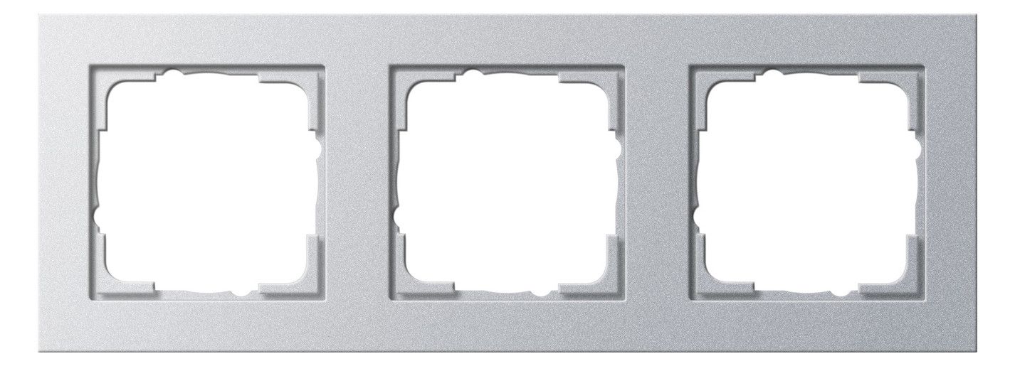 GIRA 021325 Abdeckrahmen 3fach E2 Farbe Alu