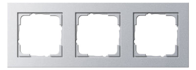 GIRA 021325 Abdeckrahmen 3fach E2 Farbe Alu