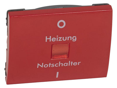 Legrand 771018 Wippe m.Aufdruck 0/I u.Heizung Notschalter ultraweiß