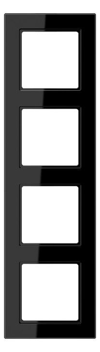 Jung AC584BFSW Rahmen 4fach bruchsicher Serie A creation schwarz