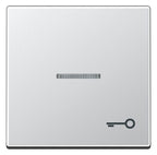 Jung A590KO5TAL Wippe Symbol Tür m.Lichtleiter Serie A aluminium