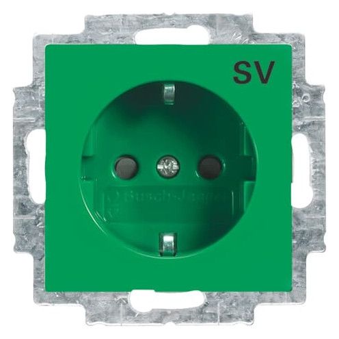 BJ 20 EUCB-13-914-10 SCHUKO Steckdose SV grün Busch-balance SI