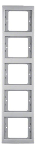 Berker 13537004 Rahmen 5fach senkrecht K.5 Edelstahl Rostfrei