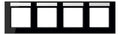 Jung AC5840BFNASW Rahmen 4fach Schriftf. waagerecht bruchs. A creation schwarz