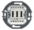 BJ 0242/04 TAE-Anschlussdose 2x6/6 NFF alpinweiss