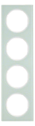 Berker 10142209 Rahmen 4fach R.3 Glas polarweiß