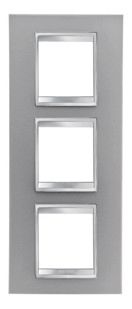 GEWISS GW16227VT Abdeckrahmen LUX International 2+2+2M vert. Titan