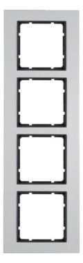 Berker 10146904 Rahmen 4fach B.7 Alu/anthrazit
