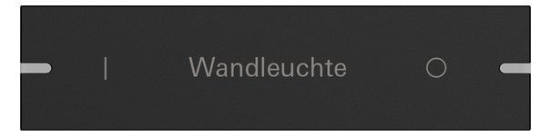 GIRA 8324905 Wippe indiv. Tastsensor4 4fach TS4 Aluminium Schwarz matt (lack.)