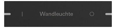 GIRA 8324905 Wippe indiv. Tastsensor4 4fach TS4 Aluminium Schwarz matt (lack.)
