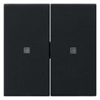GIRA 5369005 Wippe 2fach unbedruckt KF System 55 Schwarz matt (lackiert)