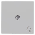 Kopp 490455007 HK07 Flächenwippe m.Linse u.Symbol "Glocke" grau matt