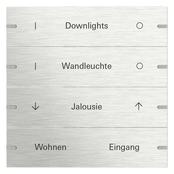 GIRA 5034219 Wippenset 4fach indiv. Tastsensor4 TS4 Edelstahl