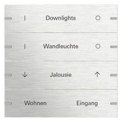 GIRA 5034219 Wippenset 4fach indiv. Tastsensor4 TS4 Edelstahl