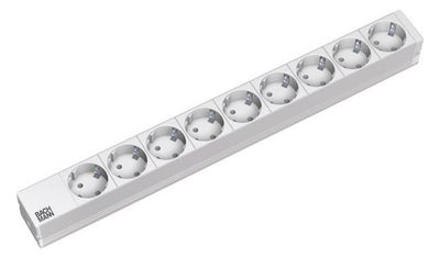 Bachmann 333.401 19" 1HE 9xSchuko Strom 2m Schuko