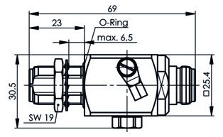 TEGA 100024248 N-Überspannungsableiter (F-F) 50Ohm 90V Einbau