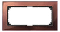 Mert 487815 M-PLAN-Echtglasrahmen 2f o.Mittelsteg Mahagonibraun